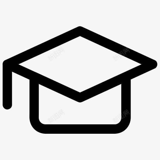 教育学院学位图标svg_新图网 https://ixintu.com 商业概要2 大学 学位 学院 帽子 教育