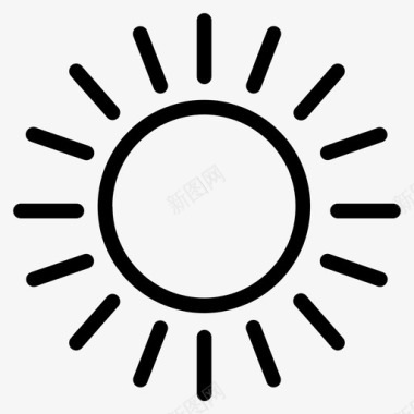 阳光沙滩夏日图标图标