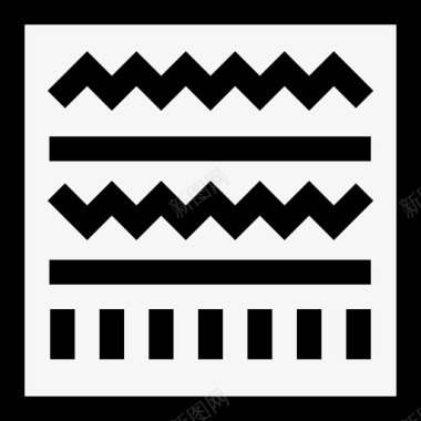 象形文字埃及4线形图标图标