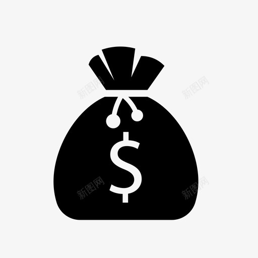 钱袋电子商务图标svg_新图网 https://ixintu.com 电子商务 钱袋