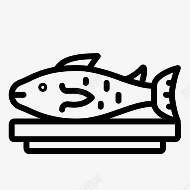三文鱼健康日本图标图标