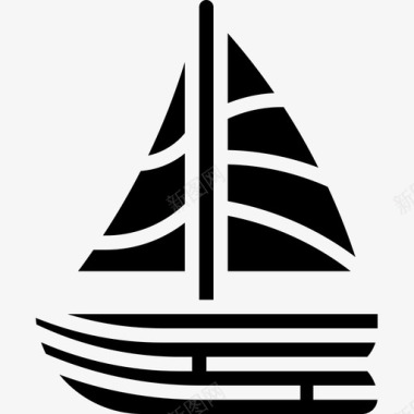 帆船夏威夷11号雕文图标图标