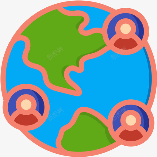 地球仪祖先4线性颜色图标svg_新图网 https://ixintu.com 地球仪 祖先 线性 颜色