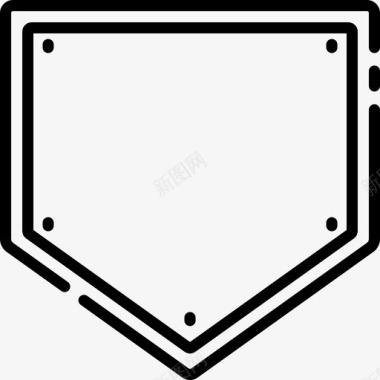 棒球20垒直线型图标图标