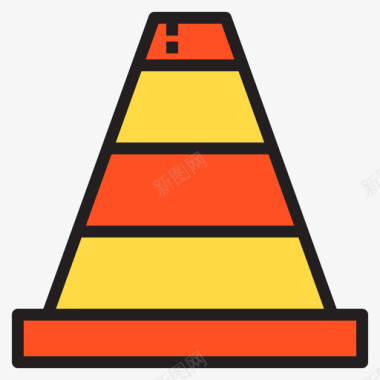 圆锥结构119线颜色图标图标