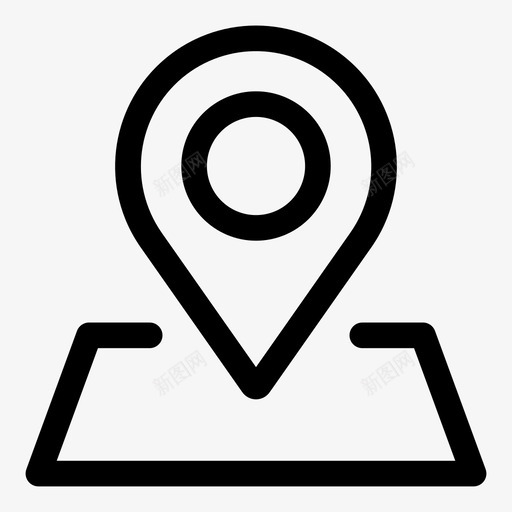 地图标识位置标记svg_新图网 https://ixintu.com 业务和销售 位置 地图标识 地点 标记
