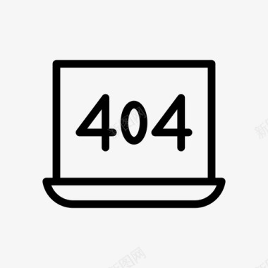 错误404internet笔记本电脑图标图标
