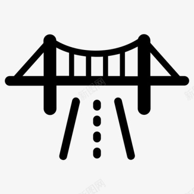 基础设施建筑桥梁图标图标