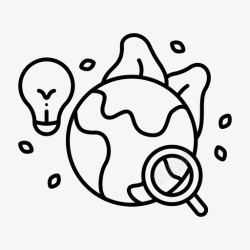 历史研究研究地球环境图标高清图片