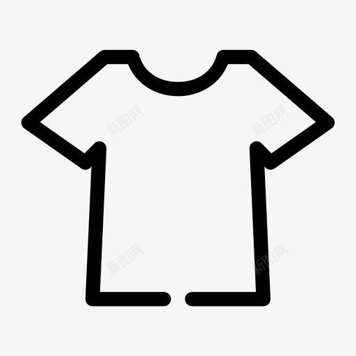 短袖衬衫服装t恤图标svg_新图网 https://ixintu.com t恤 服装 短袖衬衫 管理用户界面间隙中等
