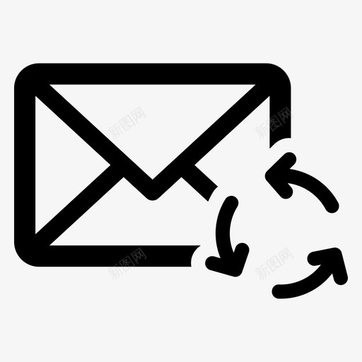 邮件电子邮件重新加载图标svg_新图网 https://ixintu.com 加载 同步 更新 电子邮件 邮件 重新