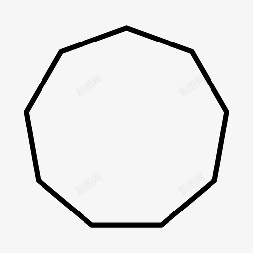 无角几何多边形图标svg_新图网 https://ixintu.com 几何 多边形 形状 无角