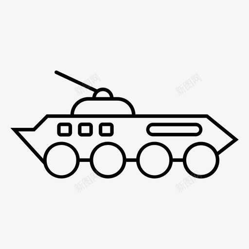 装甲车运输车军事图标svg_新图网 https://ixintu.com 人员 军事 装甲车 运输 运输车