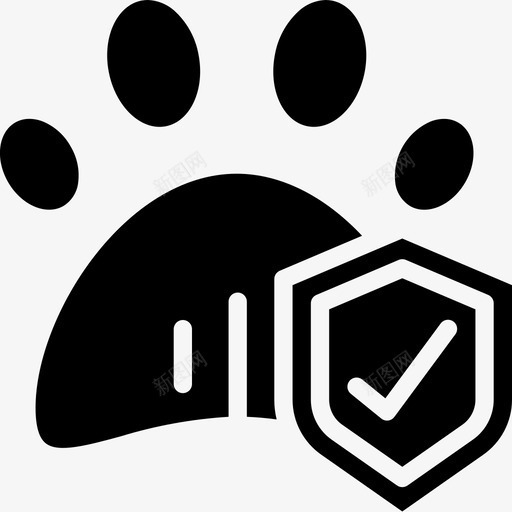 宠物保险保险39填充图标svg_新图网 https://ixintu.com 保险39 填充 宠物保险