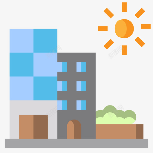城市可持续能源25平坦图标svg_新图网 https://ixintu.com 城市 平坦 持续 能源