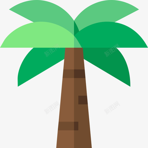 棕榈树花和植物3平坦图标svg_新图网 https://ixintu.com 平坦 棕榈树 植物