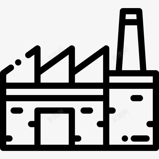 工厂物流43直线图标svg_新图网 https://ixintu.com 工厂 物流 直线