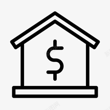 贷款债务房屋图标图标