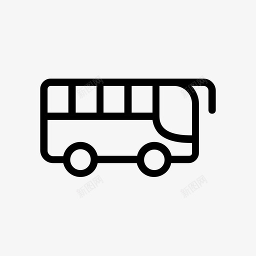 公共汽车汽车运输图标svg_新图网 https://ixintu.com 公共汽车 旅行 汽车 车辆 运输 运输线字形48像素