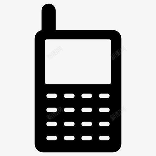 电话手机设备图标svg_新图网 https://ixintu.com 对讲机 小工具 手机 技术 电话 计算机硬件字形64像素 设备
