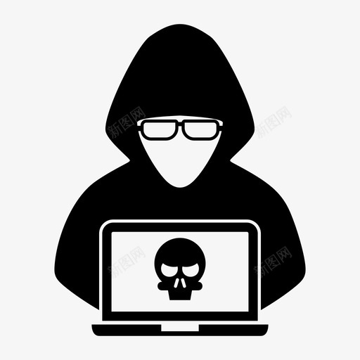 黑客匿名者犯罪图标svg_新图网 https://ixintu.com 匿名 犯罪 网络 间谍 黑客
