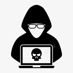 匿名者黑客匿名者犯罪图标高清图片