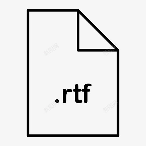 rtf文件格式图标svg_新图网 https://ixintu.com rtf word 文件 格式 类型