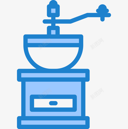 咖啡研磨机咖啡51蓝色图标svg_新图网 https://ixintu.com 咖啡 研磨机 蓝色