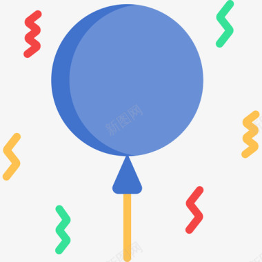 气球巴西嘉年华15扁平图标图标