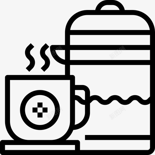 咖啡商务必备4直系图标svg_新图网 https://ixintu.com 咖啡 商务 必备 直系