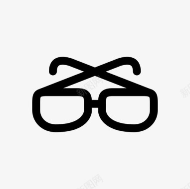 眼镜布线状图标图标