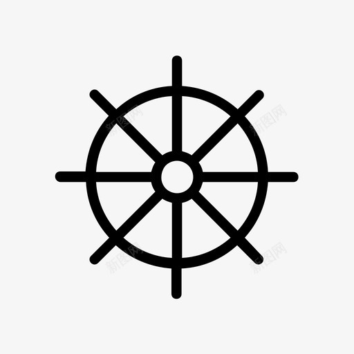 轮子船巡航图标svg_新图网 https://ixintu.com 字形 巡航 旅行 路线 轮子