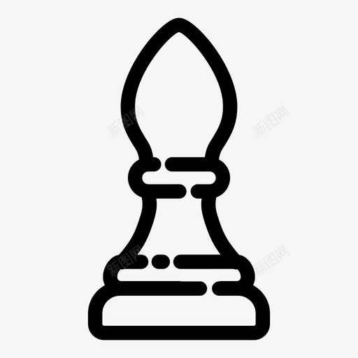 主教象棋比赛图标svg_新图网 https://ixintu.com 主教 比赛 游戏 策略 象棋