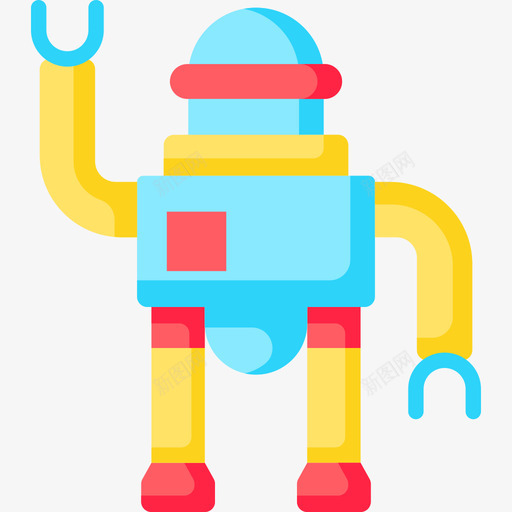 机器人儿童玩具22扁平图标svg_新图网 https://ixintu.com 儿童玩具22 扁平 机器人