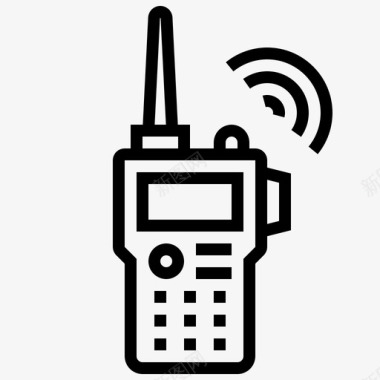 无线电通信音频电话图标图标
