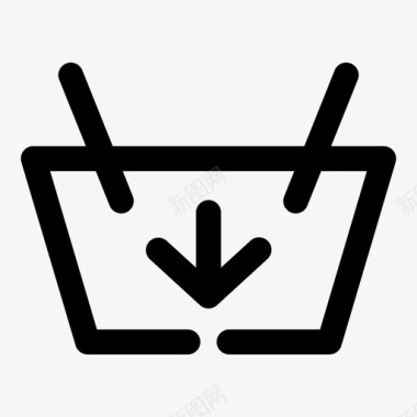 购物篮添加到网上购物图标图标