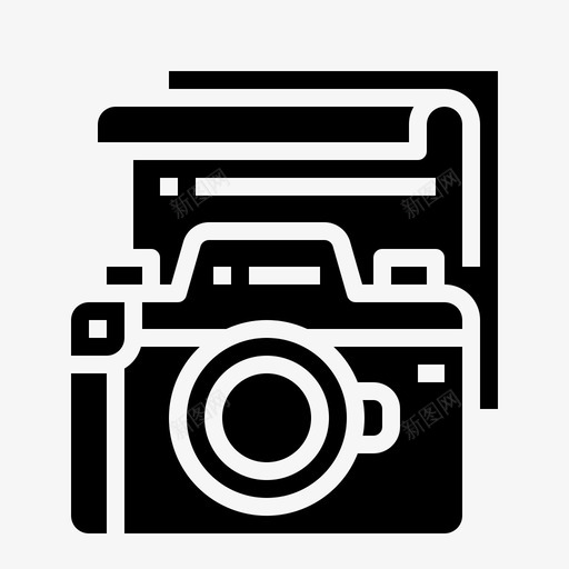 相机创意与6填充图标svg_新图网 https://ixintu.com 创意与设计6 填充 相机