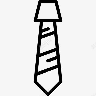 领带缝42直线图标图标