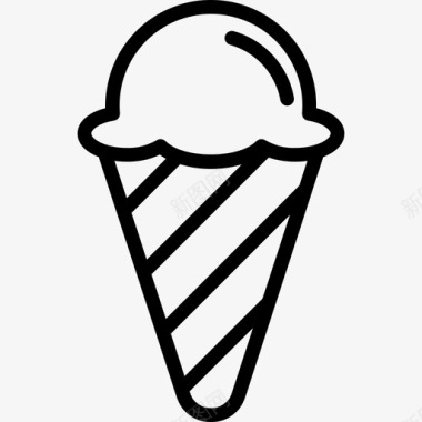 冰淇淋食品114直系图标图标