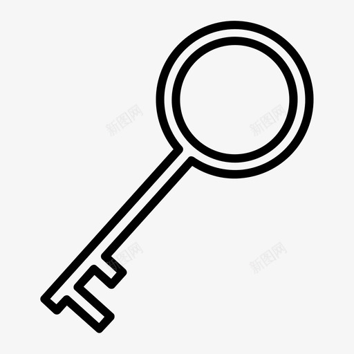 钥匙门禁门钥匙图标svg_新图网 https://ixintu.com 安全 密码 钥匙 门禁