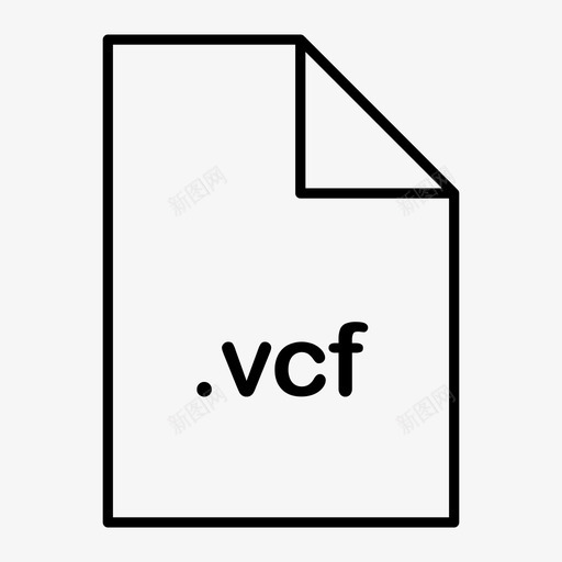 vcf文件格式图标svg_新图网 https://ixintu.com vcf 文件 格式 类型