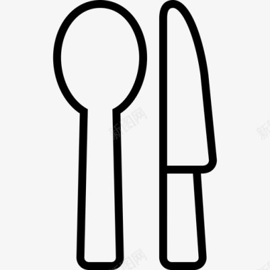 匙和刀clustery叉子图标图标
