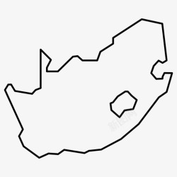 开普南非地图开普敦国家图标高清图片