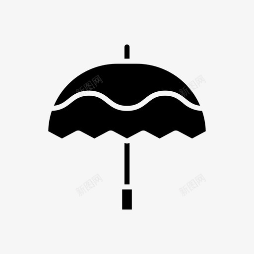 伞保护雨图标svg_新图网 https://ixintu.com 保护 天气