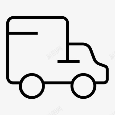送货运输卡车图标图标