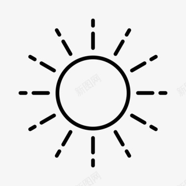 太阳气候预报图标图标