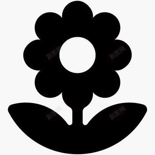 花朵svg_新图网 https://ixintu.com 花朵 填充 扁平