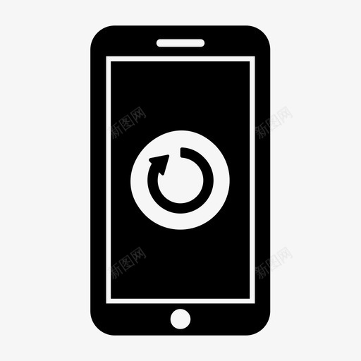 智能手机重新加载屏幕图标svg_新图网 https://ixintu.com 加载 屏幕 手机 技术 智能 重新