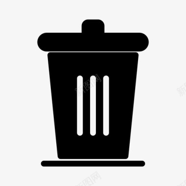 垃圾箱回收垃圾图标图标