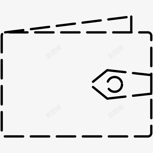 钱包基本用户界面虚线图标svg_新图网 https://ixintu.com 基本 用户界面 虚线 钱包